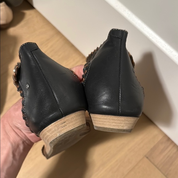 Pikolinos Black Woven Leather Sandals with Ankle Straps boho 11/42 - Picture 3 of 5